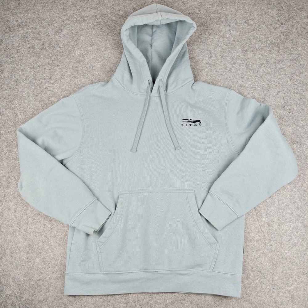 Sitka Gear Classic Pullover Hoodie Men's Large Light Blue Hunting Outdoor